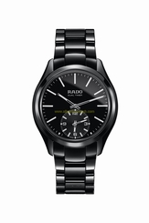 Rado Watches : R32114152 Black Dial Fixed Black Ceramic Band Men Watch