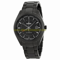 Rado Watches : R32167152 Automatic UTC Analog Date Black Ceramic Men Watch
