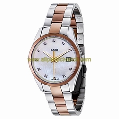 Rado Watches : R32184902 White Mother-of-pearl Dial Stainless Steel Band Men Watch