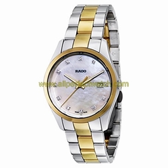 Rado Watches : R32188902 White Mother-of-pearl Dial Stainless Steel Band Men Watch