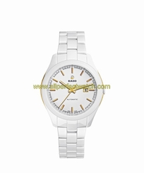 Rado Watches : R32257012 Automatic Analog Date White Dial Ceramic Women Watch