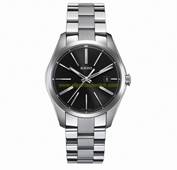 Rado Watches : R32297153 Quartz Black Dial Date Stainless Steel Men Watch