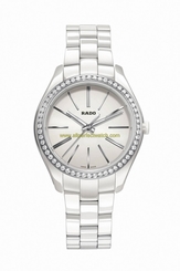 Rado Watches : R32311012 Quartz Analog Diamond Bezel White Ceramic Women Watch