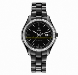 Rado Watches : R32482152 Automatic Analog Date Diamond Bezel Black Ceramic Women Watch
