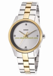 Rado Watches : R32975722 Quartz Diamond Dial Stainless Steel Women Watch