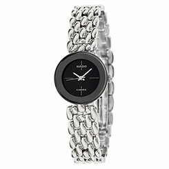 Rado Watches : R48744183 Quartz Black Dial Stainless Steel Women Watch