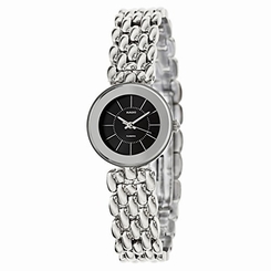 Rado Watches : R48744193 Quartz Black Dial Stainless Steel Women Watch