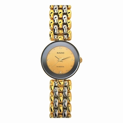Rado Watches : R48745253 Gold Dial Two Tone Bracelet Band Women Watch