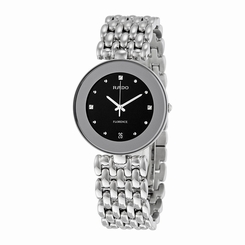 Rado Watches : R48792153 Black Dial Stainless Steel Band Men Watch