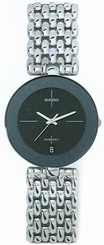 Rado Watches : R48792183 Black Dial Stainless Steel Band Men Watch