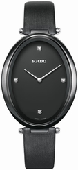 Rado Watches : R53093715 Quartz Diamond Dial Black Fabric Women Watch