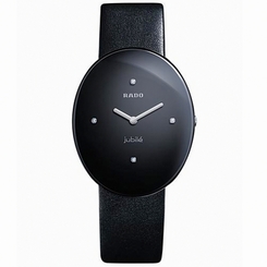 Rado Watches : R53739715 Quartz Diamonds Black Dial 33mm Women Watch