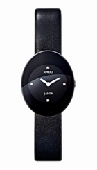 Rado Watches : R53743715 Quartz Diamonds Black Dial 24mm Women Watch