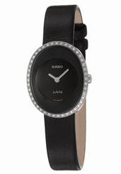 Rado Watches : R53763155 Quartz Diamonds Bezel Black 24mm Women Watch