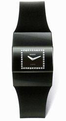 Rado Watches : R96621709 Quartz Black Synthetic Diamond Black Dial Black Caoutchouc Band Men Watch