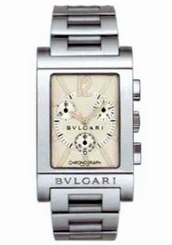 Bvlgari Watches : RTC49C6LSSD Rettangolo Series Mens Watch