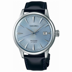 Seiko Watches : SARY075 Automatic Blue Dial Date Leather Men Watch