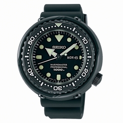 Seiko Watches : SBBN025 Marine Master Professional Day Date Black Rubber Men Watch