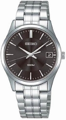 Seiko Watches : SGEF01P1 Hardlex mineral crystal crystal; brushed and polished stainless steel case and bracelet Stainless steel Men Watch