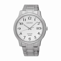 Seiko Watches : SGEH67P1 Quartz Analog Date Stainless Steel Men Watch