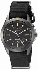 Seiko Watches : SKA705P1 Kinetic Analog Date Black Nylon Men Watch