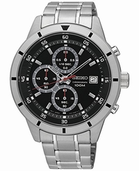 Seiko Watches : SKS561P1 Quartz Chronograph Date Stainless Steel Men Watch