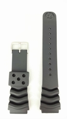 Seiko Watches : SKX009_Strap 22mm Black Rubber Watchband Strap For SKX007 SKX009 SKX011 Men Watch