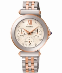 Seiko Watches : SKY700P1 Quartz Multifunction Dial Two Tone Stainless Steel Women Watch