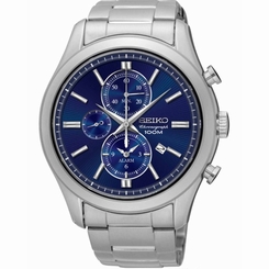 Seiko Watches : SNAF65P1 Quartz Chronograph Date Stainless Steel Men Watch