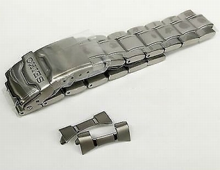 Seiko Watches : SND253_Strap 20mm Stainless Steel Bracelet Curved Ends For SND253 Men Watch