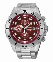 Seiko Watches : SNDE15P1 Quartz Chronograph Date Stainless Steel and Ceramic Men Watch