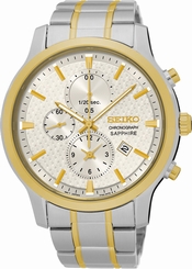 Seiko Watches : SNDG68P1 Quartz Chronograph Date Stainless Steel Men Watch