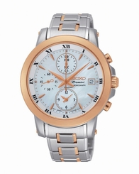 Seiko Watches : SNDV68P1 Quartz Chronograph Date Stainless Steel Women Watch