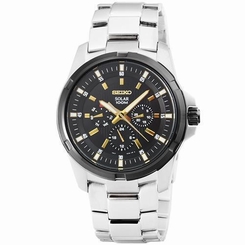 Seiko Watches : SNE117P1 Solar Analog Stainless Steel Men Watch