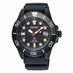Fake AAA Seiko Watches : SNE493P1 The Black Series Limited Edition Solar Date Black Rubber Men Watch Watch