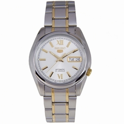 Seiko Watches : SNKL57K1 Automatic 21 Jewels Day Date Two Tone Stainless Steel Men Watch