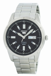 Seiko Watches : SNKN13J1 Automatic 21 Jewels Day Date Stainless Steel Men Watch