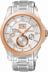 Seiko Watches : SNP080P1 Kinetic Perpetual Calendar Stainless Steel Men Watch