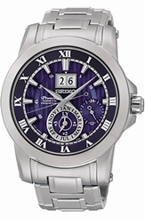 Seiko Watches : SNP113P1 Kinetic Perpetual Calendar Stainless Steel Men Watch