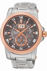 Seiko Watches : SNP114P1 Kinetic Perpetual Calendar Stainless Steel Men Watch