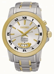 Seiko Watches : SNQ148P1 Quartz Perpetual Calendar Two Tone Stainless Steel Men Watch