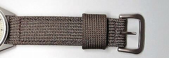 Seiko Watches : SNX431_Strap 18mm Military Nylon Khaki Watch Strap Men Watch