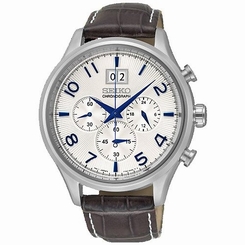 Seiko Watches : SPC155P1 Quartz Chronograph Date Brown Leather Men Watch