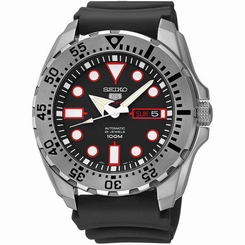 Seiko Watches : SRP601K1 Automatic Day Date Black Rubber Men Watch