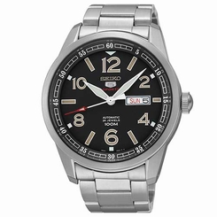Seiko Watches : SRP619K1 Automatic 24 Jewels Day Date Stainless Steel Men Watch