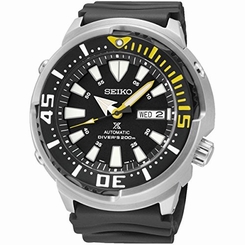 Seiko Watches : SRP639K1 Automatic Diver Day Date Black Rubber Men Watch