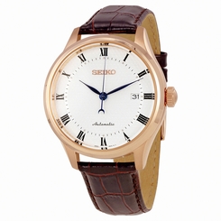 Seiko Watches : SRP772K1 Automatic Roman Numerals Dial Date Brown Leather Men Watch