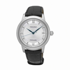 Seiko Watches : SRP861J1 Automatic Date Black Leather Women Watch