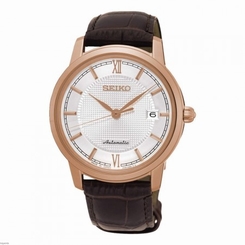 Seiko Watches : SRPA16J1 Automatic Date Brown Leather Men Watch