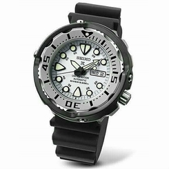 Seiko Watches : SRPA47J1 Zimbe Limited Edition Diver Day Date Black Rubber Men Watch